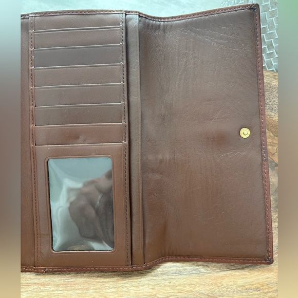 🦋 Vintage Coach Leather Wallet with Logo - Picture 4 of 9